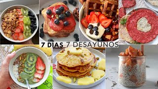 😱 7 DESAYUNOS FÁCILES y SALUDABLES ✓ con avena huevos y frutas [upl. by Areehs]