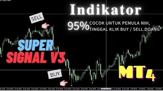 CUPANGX OFFICIAL  INDIKATOR MT4 GRATIS  INDIKATOR BUY SELL  super signal v3 [upl. by Anelem]