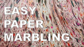 Paper Marbling Tutorial Fun and Easy [upl. by Euqinor702]