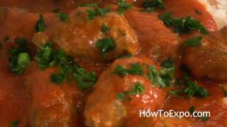 Cumin Kufta  Middle Eastern Meatballs In Sauce Kofta Kufte [upl. by Casteel]