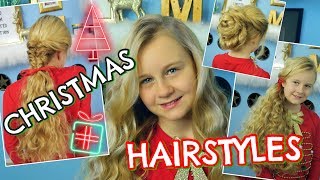 3 festliche Frisuren 🎄 Locken ohne Hitze  Mavie Noelle TUTORIAL [upl. by Hugues]