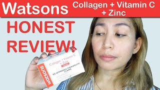 Watsons Collagen  Vitamin C  Zinc Honest Review [upl. by Neirbo]