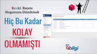 Renkli Reçete Stok Düzenleme [upl. by Lauder]