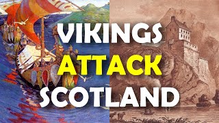 The Viking Siege of Dumbarton Rock 870 AD  Viking Invasion of Scotland [upl. by Gervais]