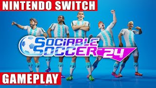 Sociable Soccer 24 Nintendo Switch Gameplay [upl. by Ruthe162]