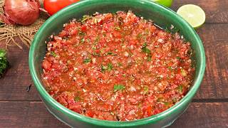 Homemade Tomato Salsa Chutney  Perfect Dip For Nachos amp Chips  Simple amp Tasty [upl. by Koziarz]