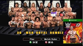 WWE 2K17  30man Royal Rumble  212 [upl. by Eednahs]