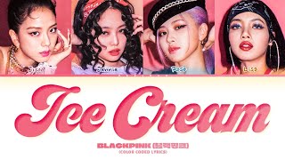 AI COVER BLACKPINK Ice Cream by JEON SOMI Lyrics Color Coded Lyrics [upl. by Ariada556]