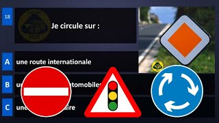 2024 permis de conduire théorique belgique ✅ 50 Questions  examen code de la route test 3 [upl. by Crescin]