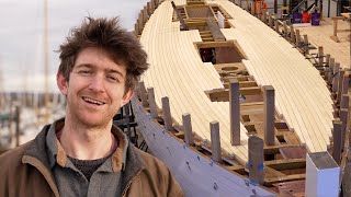 Laying the Deck Boatbuilding  Tally Ho EP122 [upl. by Nevart]