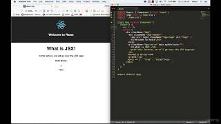 React js Understanding JSX [upl. by Amsirp782]