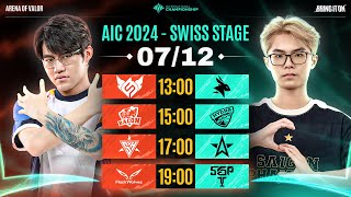 🔴 TRỰC TIẾP FLASH WOLVES vs SAIGON PHANTOM  SWISS STAGE  AIC 2024  NGÀY 0712 [upl. by Hsemin699]