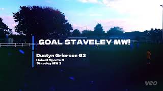 Staveley MW v Holwell Sports away 51024  highlights [upl. by Anaerda886]