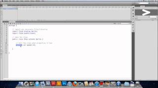 Game Development in AS3 Part 1  Setting up an AS file [upl. by Demetrius]