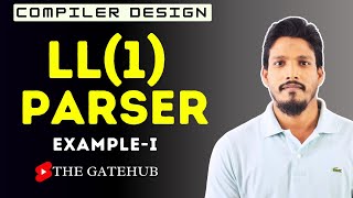 LL1 parser  Example 1  Top Down Parser  Compiler Design [upl. by Anoif]