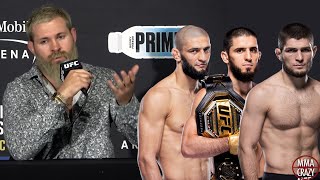 Gordon Ryan names Khamzat Chimaev Islam Makhachev amp Khabib as most quotIMPRESSIVEquot Grapplers in MMA [upl. by Anisor239]