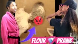 Flour Prank on My GF Hilarious Lesbian couples  BAD IDEA [upl. by Comfort]