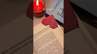 Subscribe for more tutorials 🫶🏻 Heart Bookmark Tutorial diy diycrafts origami heartbookmark [upl. by Aynahs]