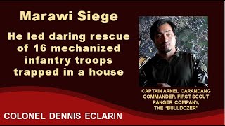 Marawi Siege He led rescue of 16 mechanized infantry troops [upl. by Bonis]