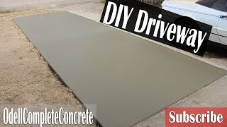 How to pour a Concrete Driveway Addition For Beginners DIY [upl. by Ellie]