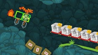 Bad Piggies  ZOMBIE PIG HIT THE MARBLE CRATE ON DRAGON PLANE [upl. by Mloclam]