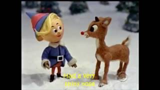 Rudolph The Red Nosed Reindeer Lyrics [upl. by Lynnelle]