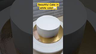 The Beautiful Cake in White Color🤍🫶🥰Cake Design🔥❤️ cake shorts youtubeshorts shortsfeed [upl. by Cyrus61]