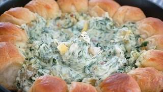 Spinach Artichoke Dip Recipe Video [upl. by Ennaoj]