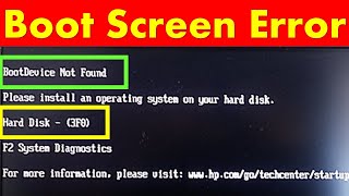 Troubleshooting  Boot Device Not Found  Hard Disk 3F0 Error  in Hindi [upl. by Annauqahs651]