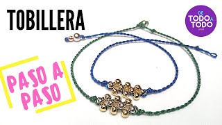 🌟TOBILLERAS de hilo fáciles de hacer✔️ How to make an anklet [upl. by Aihpledalihp]