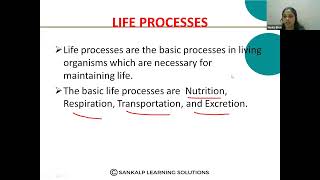 KREIS  SANKALP  10TH STANDARD  LIFE PROCESS  S2 [upl. by Alyosha]