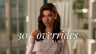 30 overrides for realistic amp aesthetic gameplay  the sims 4 [upl. by Inobe157]