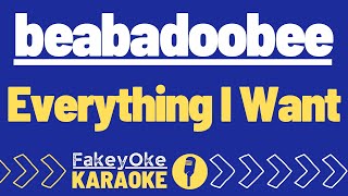 beabadoobee  Everything I Want Karaoke [upl. by Tjon868]