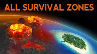 Nuclear War  ALL Survival Zones on the Planet [upl. by Joh]