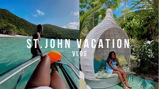 DAY TRIP TO ST JOHN  VIRGIN ISLANDS VLOG [upl. by Teddman85]