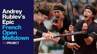 Andrey Rublev’s Epic French Open Meltdown [upl. by Noiram260]