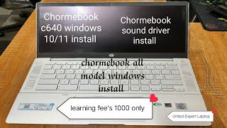 How to install windows on Chromebook 2024  run windows 10  11 install on Chromebook  hp pro c640 [upl. by Gavini]