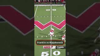 Franklin vs Wapakoneta wosn hsfootball sports nfl highschoolsports [upl. by Iow]