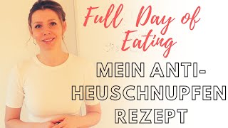 Full DAY of EATING mit Anti Heuschnupfen SMOOTHIE👃POLLENALLERGIE natürlich heilen mit gesundem Essen [upl. by Kcirad]