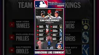 MLB Power Rankings 🚨 POWER RANKINGS ⚾ in the MLB per MLB on X [upl. by Kristyn]