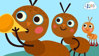 The Ants Go Marching  Childrens Song with Lyrics  Animated Cartoon  Kids Academy [upl. by Dierolf915]