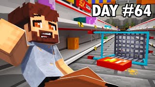 I survived 100 days In a grocery store In Minecraft [upl. by Algy447]