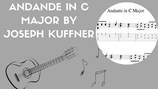 Joseph Kuffners Classical Guitar Andante  Affordable Sheet Music [upl. by Einrae]