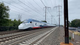 Amtrak Extra Train 844 New Acela 21 Avelia Liberty TS6 Test Train  Jersey Avenue 92623 [upl. by Rexferd]