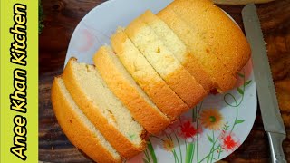 Easy Vanilla SPONGE CAKE Without Oven RecipeHow To Make Basic Sponge CakePlain Sponge CakeFruit [upl. by Kobylak]