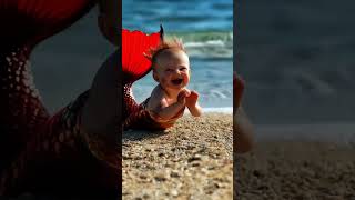 The mermaid baby is so cute fpy cute cutebaby shortvideo [upl. by Ycak701]