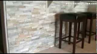 Wall Stone Installation Lowes Desert Quartz Ledgestone [upl. by Lory259]