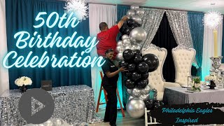 50th Birthday Celebration Dinner Party  Decorate With Me  EOE Designs [upl. by Ruffo]