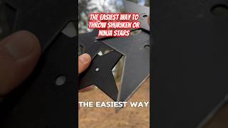 EASY Way to throw Shuriken or Ninja Stars shorts tutorial ninja naruto anime [upl. by Ezzo]