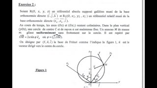 Examen 1 partie 1 Mécanique de point matériel S1 Contrôle القنيطرة SMPC SMIA ENSA MIPC MI [upl. by Lobiv]